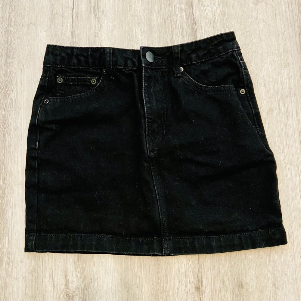 Women’s Black Jean Skirt S XS